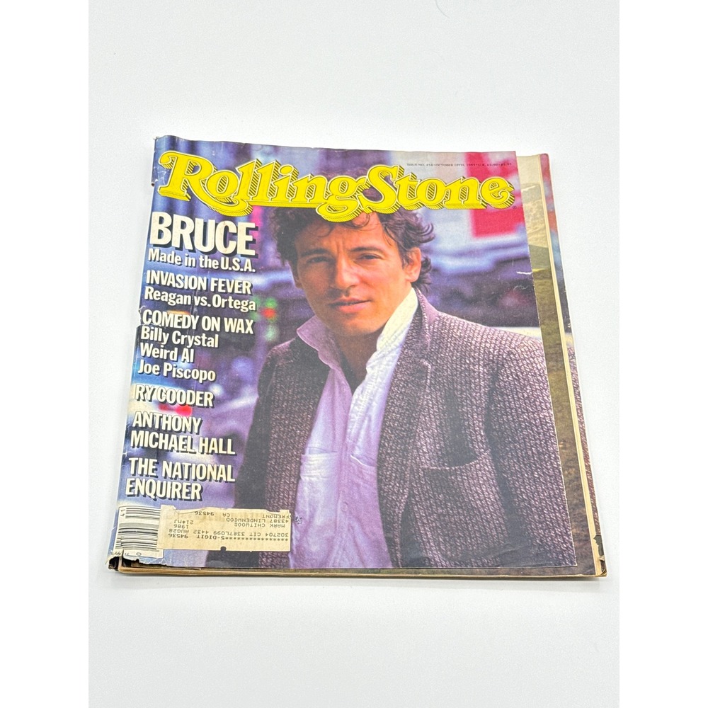 Vintage Rolling Stone Magazine Oct 10 1985 Bruce Springsteen Issue 458 Weird Al